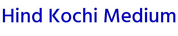 Hind Kochi Medium шрифт